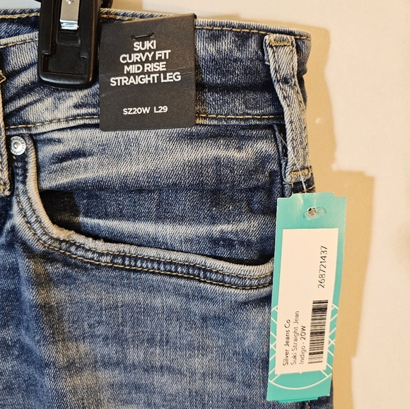 Silver Jeans Blue Straight Leg Denim - Picture 2 of 9